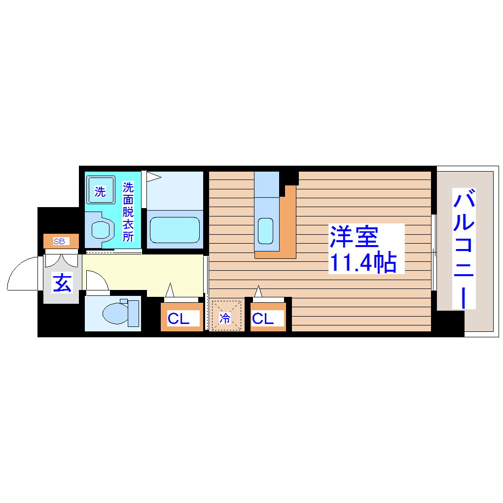 宮城県仙台市若林区木ノ下１ 薬師堂駅 1K マンション 賃貸物件詳細