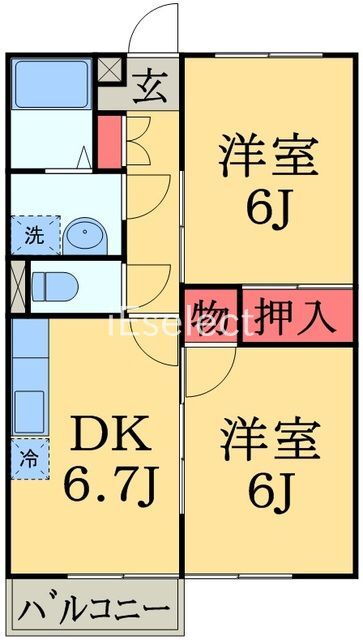 千葉県千葉市中央区星久喜町 千葉駅 2DK アパート 賃貸物件詳細