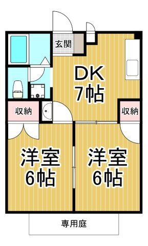 兵庫県西宮市平松町 西宮駅 2DK アパート 賃貸物件詳細