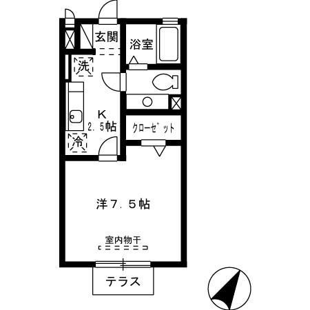 熊本県熊本市東区小峯４ 1K アパート 賃貸物件詳細