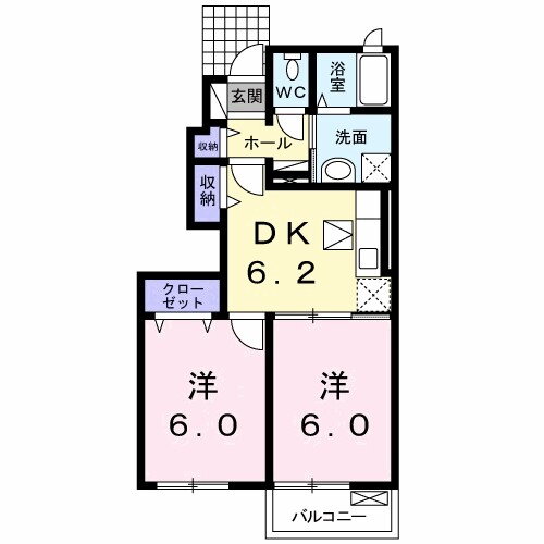 群馬県渋川市半田 八木原駅 2DK アパート 賃貸物件詳細