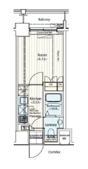 東京都中央区新富２ 新富町駅 1K マンション 賃貸物件詳細
