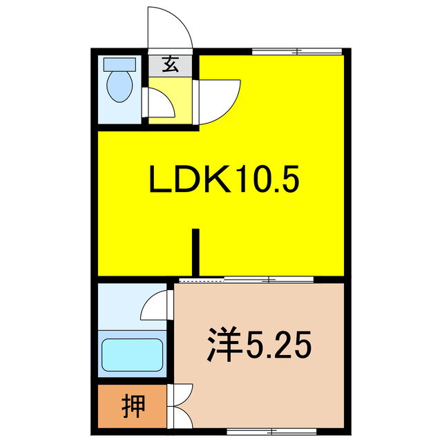 北海道旭川市末広東一条１ 旭川駅 1LDK アパート 賃貸物件詳細