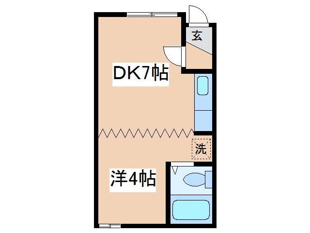 北海道釧路市鶴ケ岱２ 1DK アパート 賃貸物件詳細