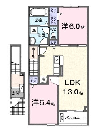 岡山県井原市七日市町 井原駅 2LDK アパート 賃貸物件詳細