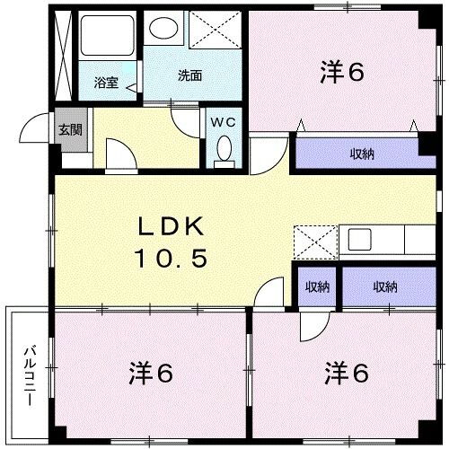 静岡県焼津市三ケ名 西焼津駅 3LDK アパート 賃貸物件詳細