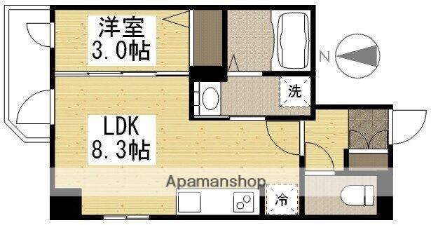 幸町ＪＮビル 8階 1LDK 賃貸物件詳細