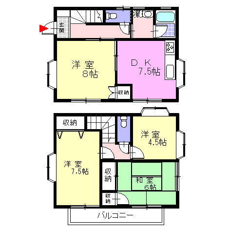 米山貸家 4DK 賃貸物件詳細