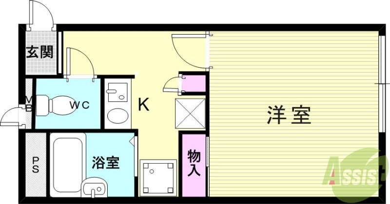 兵庫県神戸市兵庫区五宮町 神戸駅 1K アパート 賃貸物件詳細