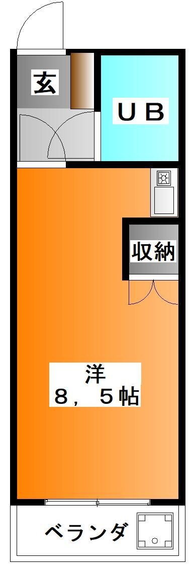 グリーンヒルズ 3階 ワンルーム 賃貸物件詳細