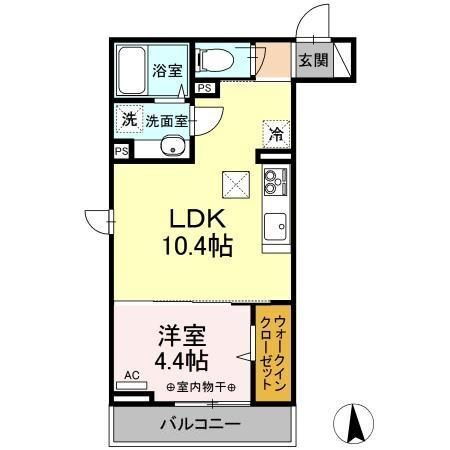セジュール河辺 1階 1LDK 賃貸物件詳細