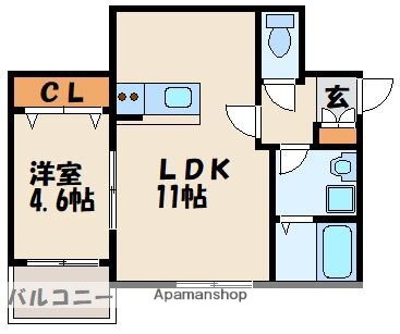 福岡県福岡市博多区麦野４ 雑餉隈駅 1LDK アパート 賃貸物件詳細