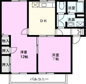 埼玉県越谷市蒲生東町 新越谷駅 2DK アパート 賃貸物件詳細