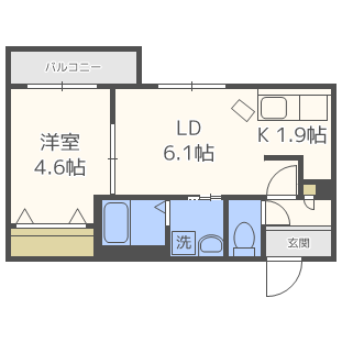 北海道札幌市豊平区平岸五条１４ 南平岸駅 1LDK マンション 賃貸物件詳細