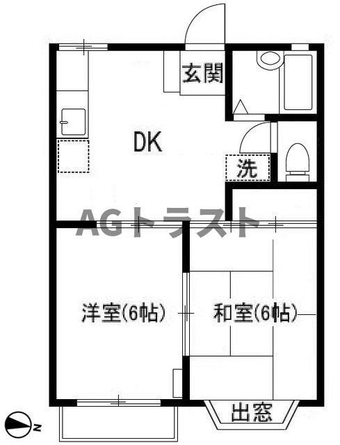 埼玉県桶川市坂田東１ 桶川駅 2DK アパート 賃貸物件詳細
