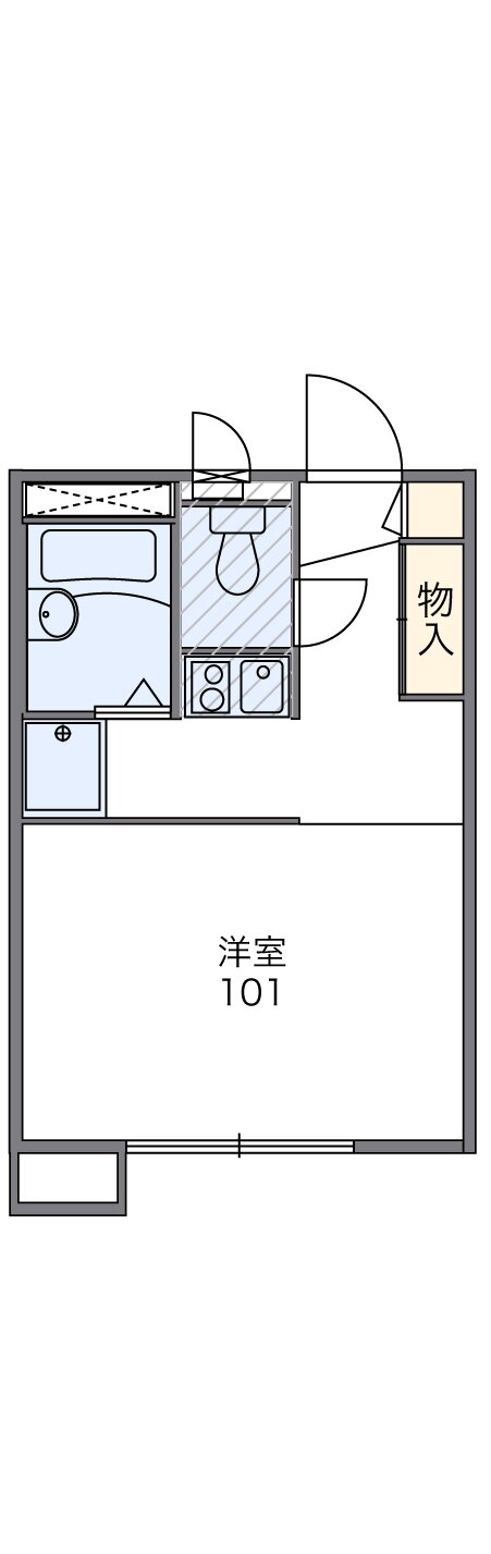 レオパレスレティエール 2階 1K 賃貸物件詳細