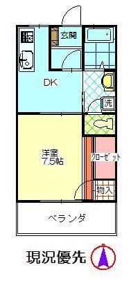 メゾンシラハマ 6階 1DK 賃貸物件詳細