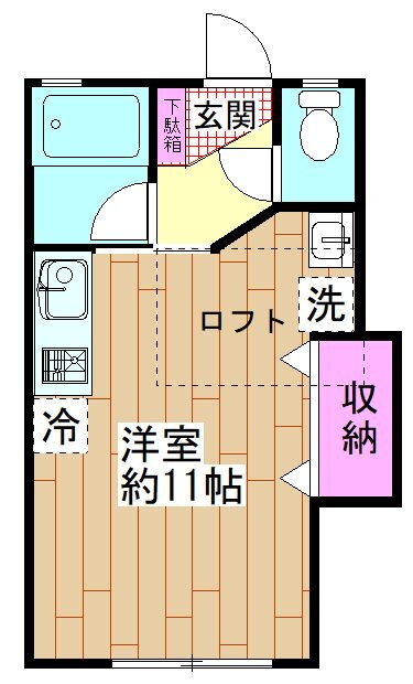 カーサ・カトウ 2階 ワンルーム 賃貸物件詳細