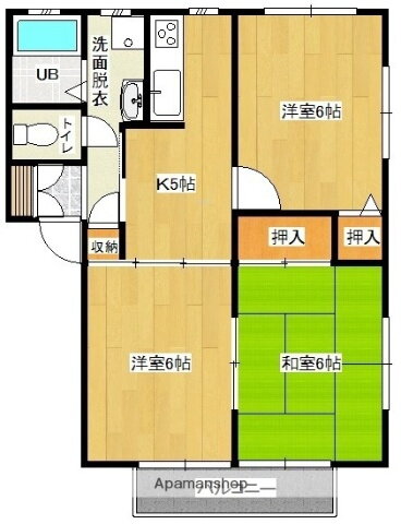 宮崎県都城市都原町 西都城駅 3K アパート 賃貸物件詳細