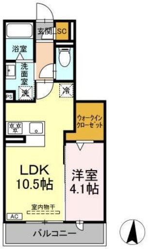 静岡県浜松市中央区佐藤２ 1LDK アパート 賃貸物件詳細