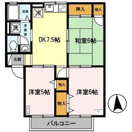 大阪府東大阪市菱江１ 荒本駅 3DK アパート 賃貸物件詳細