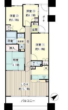 神奈川県横浜市鶴見区尻手１ 八丁畷駅 4LDK マンション 賃貸物件詳細