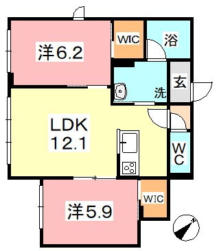 岡山県倉敷市沖 球場前駅 2LDK マンション 賃貸物件詳細