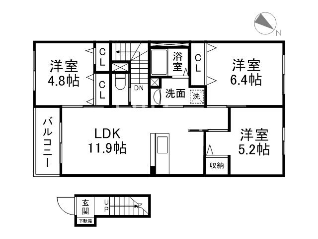 京都府宇治市宇治池森 ＪＲ小倉駅 3LDK アパート 賃貸物件詳細