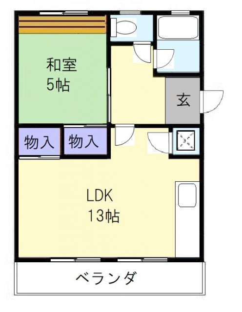 新町ハイツ 1階 1LDK 賃貸物件詳細