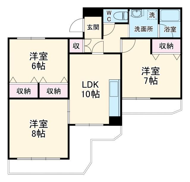 愛知県名古屋市昭和区滝川町 いりなか駅 3LDK マンション 賃貸物件詳細