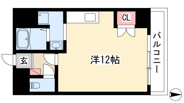 レジデンシア東別院 3階 ワンルーム 賃貸物件詳細