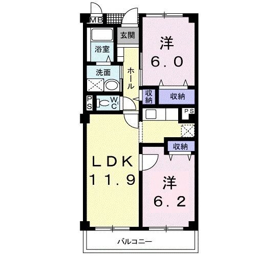 埼玉県鴻巣市大間３ 鴻巣駅 2LDK マンション 賃貸物件詳細