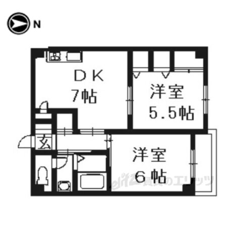 京都府京都市伏見区北端町 伏見駅 2DK マンション 賃貸物件詳細
