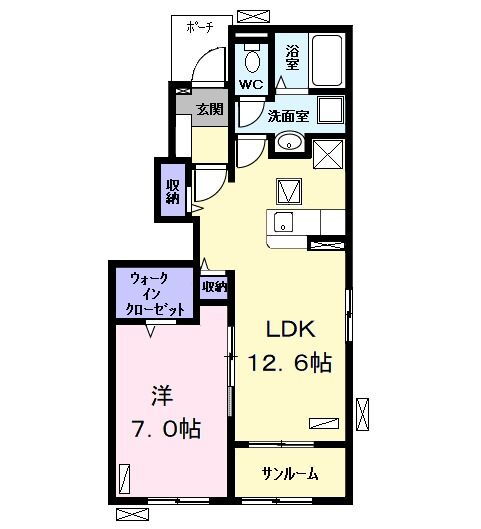 愛知県弥富市鯏浦町下六 弥富駅 1LDK アパート 賃貸物件詳細