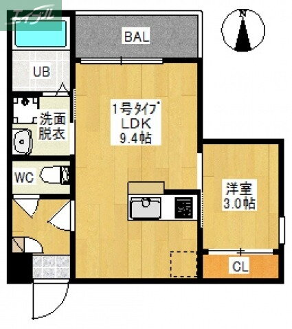 岡山県岡山市北区島田本町１ 岡山駅 1LDK アパート 賃貸物件詳細