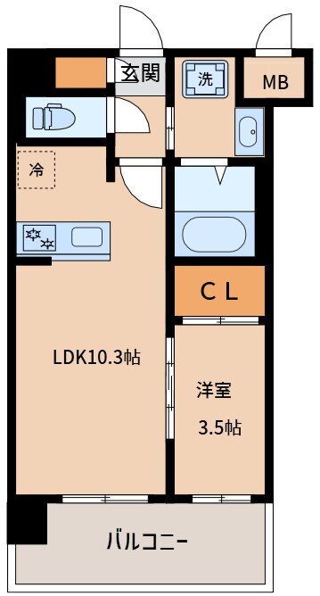 コンフォリア新大阪宮原Ｑ 13階 1LDK 賃貸物件詳細
