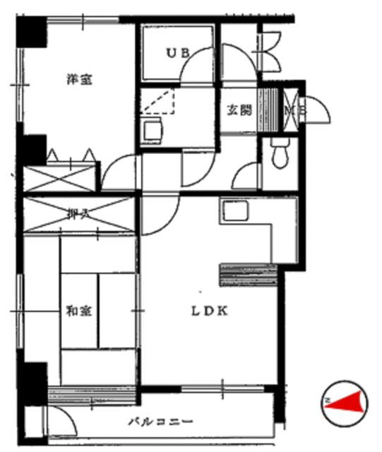 千葉県松戸市新松戸４ 新松戸駅 2LDK マンション 賃貸物件詳細
