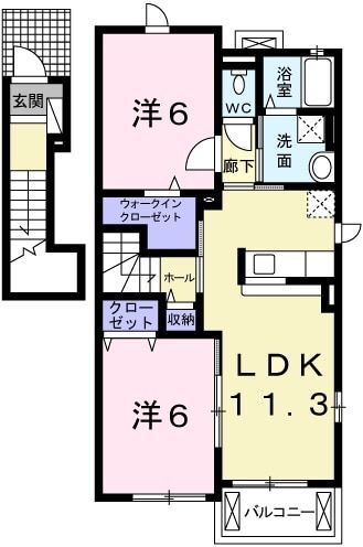 シン．シン．ハウスＣ 2階 2LDK 賃貸物件詳細