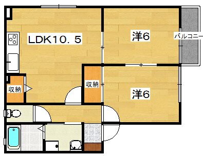 大阪府枚方市船橋本町１ 樟葉駅 2LDK アパート 賃貸物件詳細