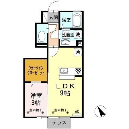 富山県富山市安養坊 1LDK アパート 賃貸物件詳細