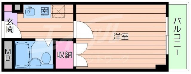 フレール緑地公園 2階 1K 賃貸物件詳細