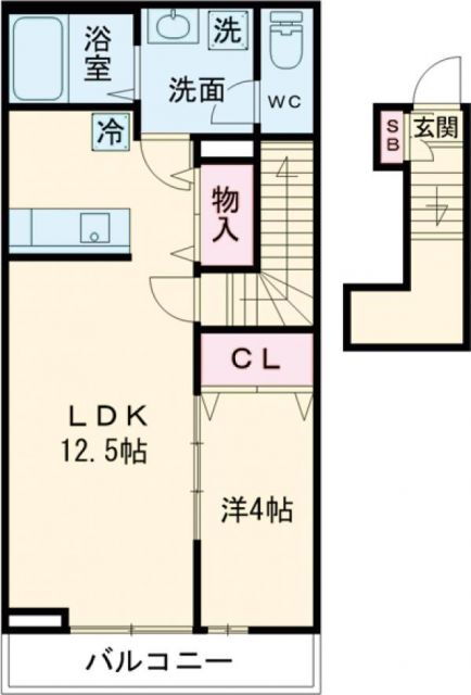東京都小平市学園西町１ 一橋学園駅 1LDK アパート 賃貸物件詳細