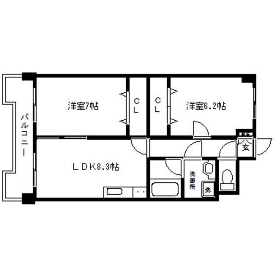宮城県仙台市青葉区落合２ 陸前落合駅 2LDK マンション 賃貸物件詳細