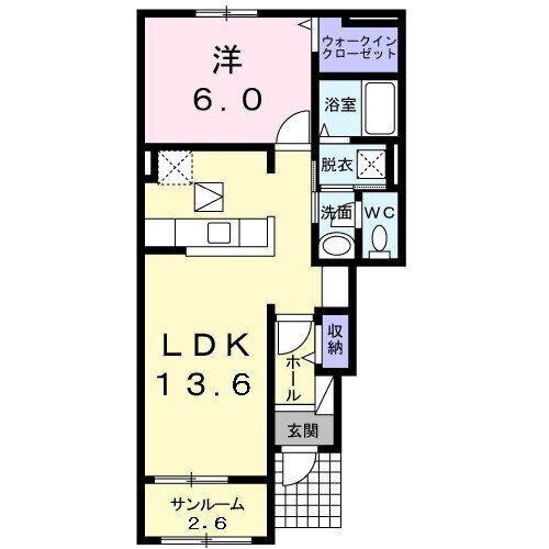 茨城県ひたちなか市大字足崎 佐和駅 1LDK アパート 賃貸物件詳細