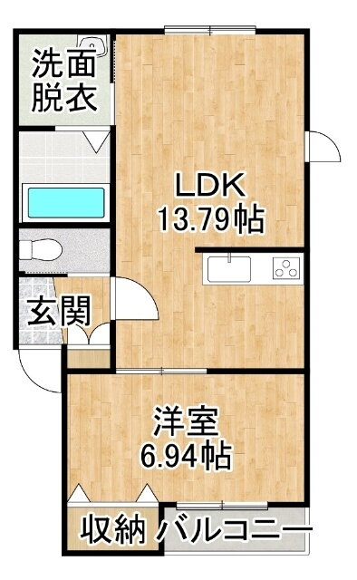 北海道帯広市西十七条南３２ 帯広駅 1LDK アパート 賃貸物件詳細
