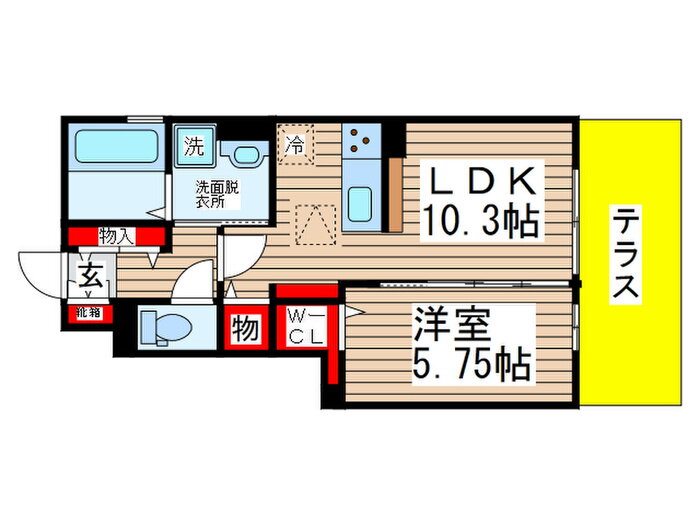 カーサ・ビアンカ 1階 1LDK 賃貸物件詳細