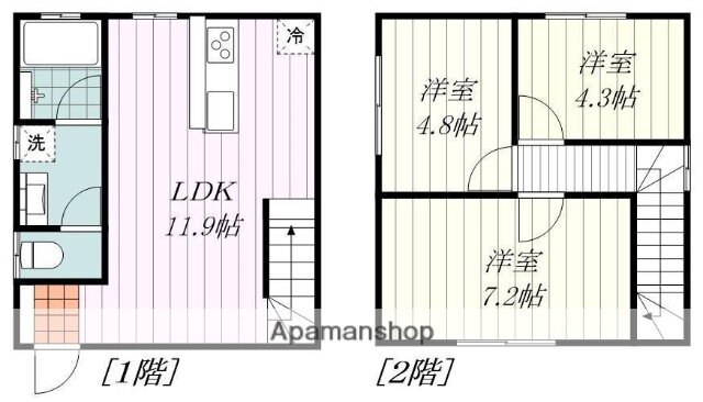 愛媛県松山市和田 光洋台駅 3LDK 一戸建て 賃貸物件詳細