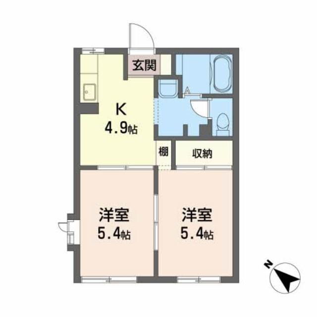 岩手県盛岡市浅岸１ 山岸駅 2K アパート 賃貸物件詳細