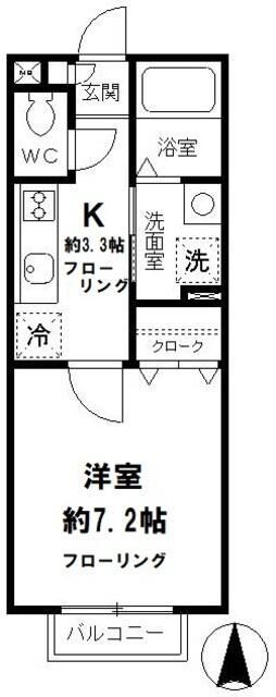 東京都東大和市清水３ 武蔵大和駅 1K アパート 賃貸物件詳細