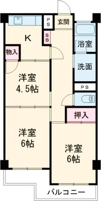 グリーンヒルズ 3階 3K 賃貸物件詳細